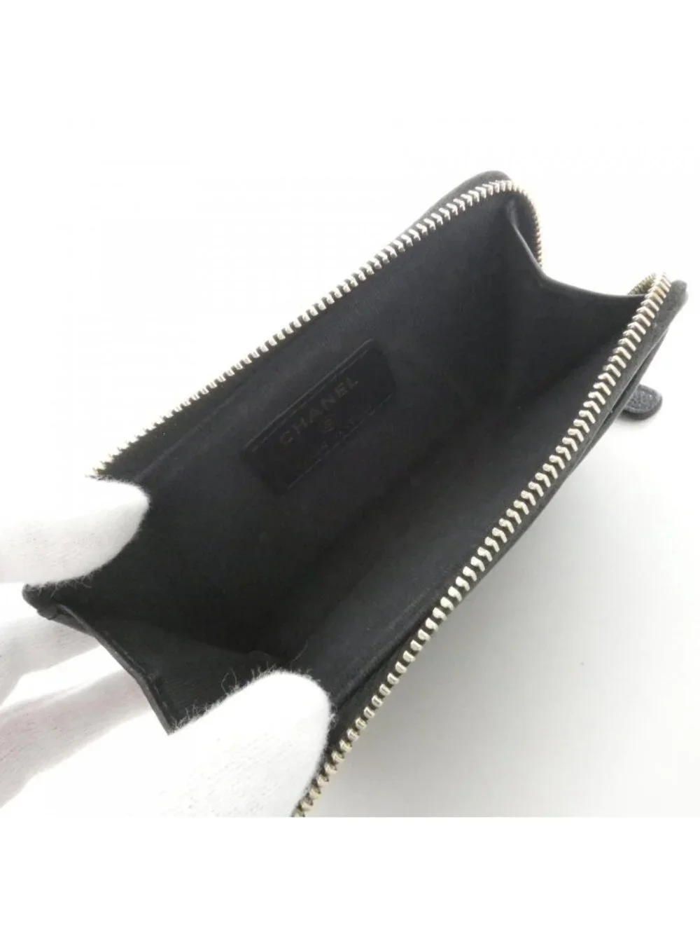 Chanel Card Case Holders Black